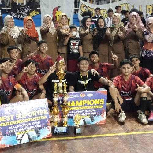 Lagi Prestasi Ditorehkan Tim Futsal SMAGA Banjarbaru